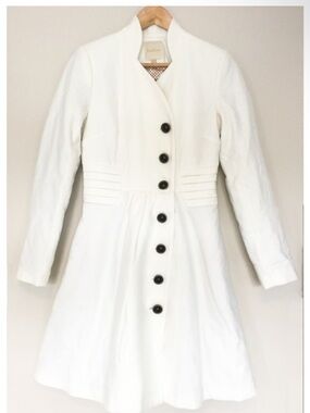 RARE ModCloth cream color orchestra coat with buttons